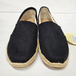 TOMS Women's Classic Canvas, Black Stripe University
